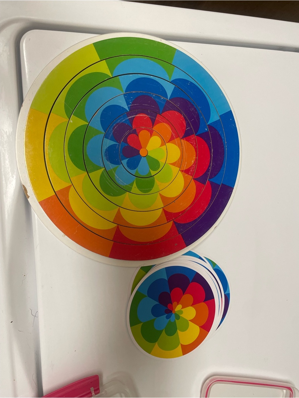 Fun Critical Thinking Multi piece puzzle.  15 cards with patterns on both sides